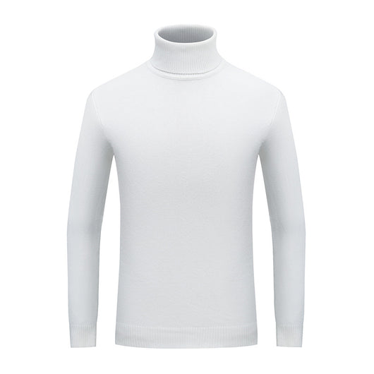 Suéter Cuello Alto Hueco Liso para Hombre - Diseño Minimalista y Versátil - Image 9