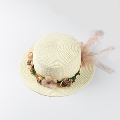 Sombrero de Ala Corta Estilo Corona Plana para Primavera y Verano - Image 4