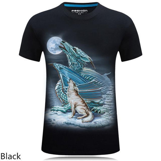 Playera Casual Estampado Animal 3D Personalizada Talla Grande Hombre - Image 20
