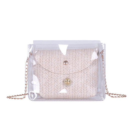 Bolsa Transparente Verano Tejida con Cadena - Diseño Fairy Chic - Image 20