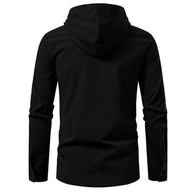 Camisa Pirata Medieval de Algodón y Lino con Cordón para Hombre - Image 18