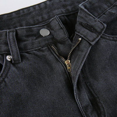 Jeans Rectos de Cintura Alta con Detalles Asimétricos - Image 16