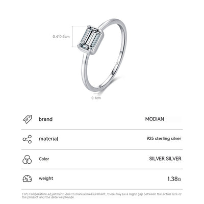 Anillo de Compromiso Corazón en Plata de Ley 925 - Image 3