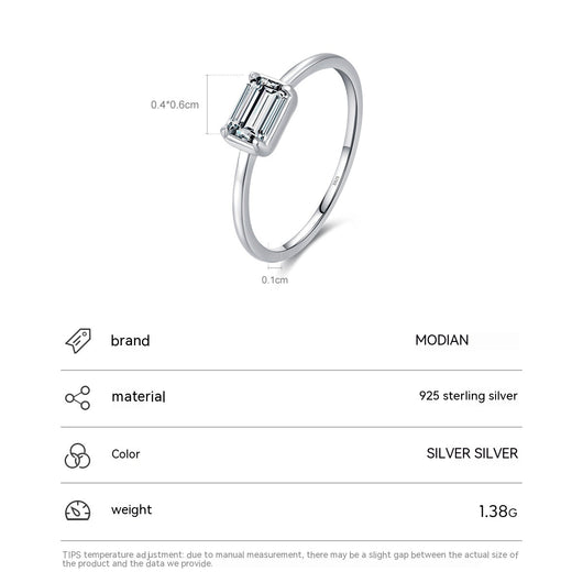Anillo de Compromiso Corazón en Plata de Ley 925 - Image 3