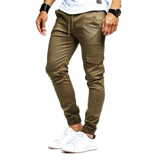 Pantalones Deportivos Casuales de Hombre en Colores Sólidos - Image 3