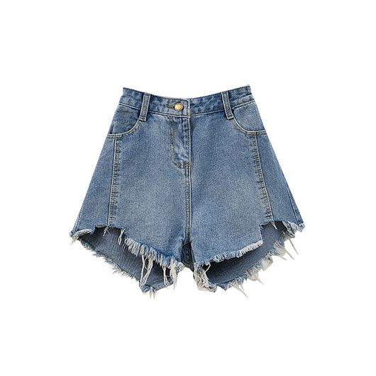 Shorts de Mezclilla Mujer Diseño Verano Bordes Rotos - Image 3