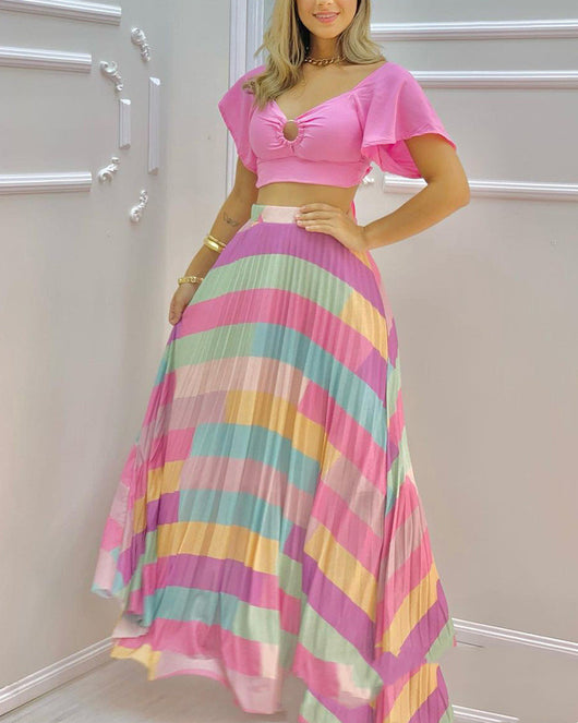 Traje de Pantalón Colorido para Mujer - Colección Verano - Image 8