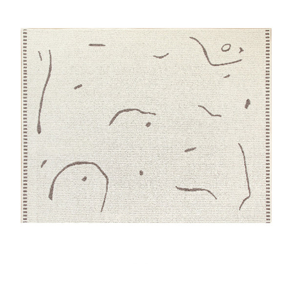 Tapete Grueso para Dormitorio Coreano - Alfombra Acogedora para Mesita de Noche