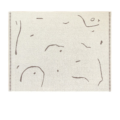Tapete Grueso para Dormitorio Coreano - Alfombra Acogedora para Mesita de Noche - Image 2