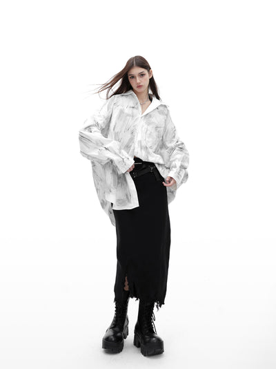 Camisa Oversized Deslavada con Textura Brushed - Estilo Industrial - Image 5