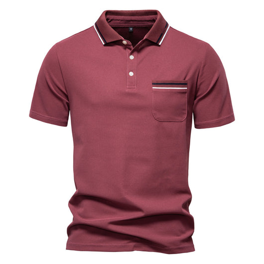 Polo Ejecutivo a Rayas con Cuello Clásico para Hombre - Image 8