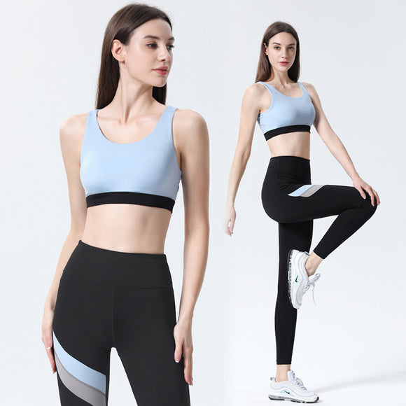Conjunto de Yoga Deportivo: Top Deportivo y Pantalón Cintura Alta