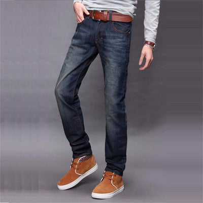 Pantalones Retro Clásicos de Corte Recto para Hombre - Image 6