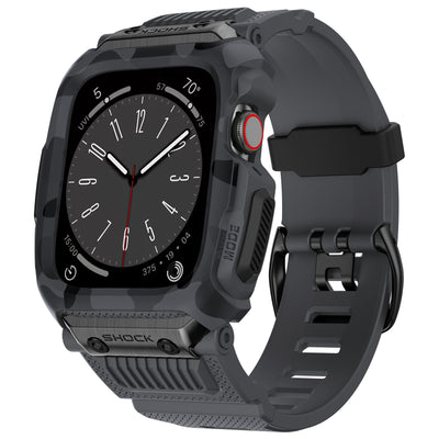 Funda Protectora Apple Watch 45/678 Generaciones Camuflaje con Correa Integrada - Image 6