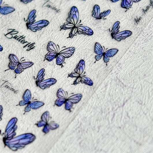 Stickers de Uñas 5D con Mariposas en Relieve - Adhesivos Impermeables y Duraderos - Image 27