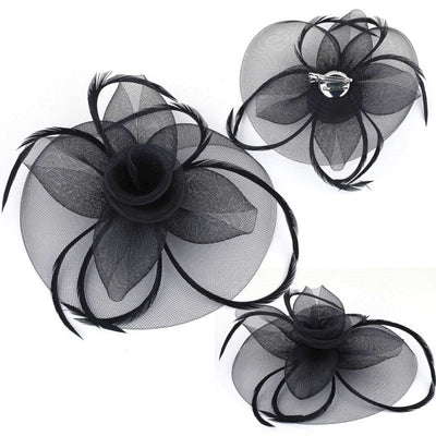 Accesorios para el Cabello con Flores de Malla - Colección Nupcial y Escena - Image 7