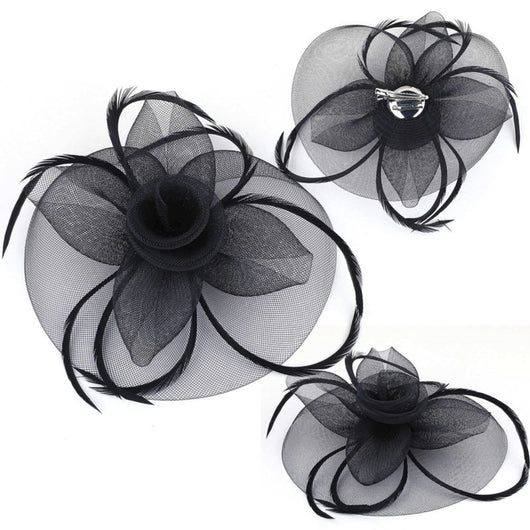 Accesorios para el Cabello con Flores de Malla - Colección Nupcial y Escena - Image 7