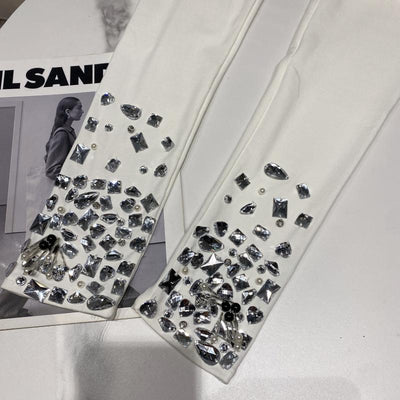 Leggings Deportivos Ajustados con Strass Brillante y Cintura Elástica - Image 12