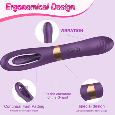 Masajeador Íntimo Vibrador con Función de Lengüeta y Tapping - Image 9