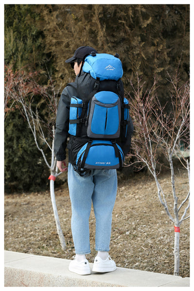Mochila de Senderismo 90L XIYAHU - Resistente al Agua para Trekking y Acampada - Image 24