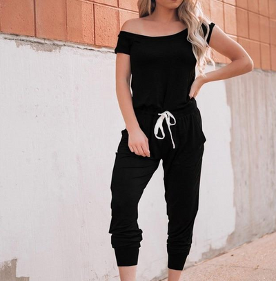 Mono Corto Mujer Hombro Descubierto con Bolsillos - Diseño Moderno para Primavera y Verano