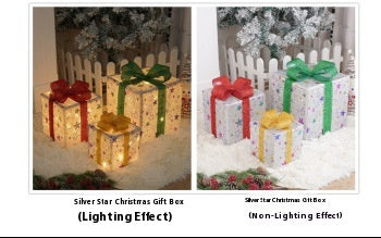 Set de 3 Cajas de Regalo Navideñas con Luces LED Decorativas - Image 8