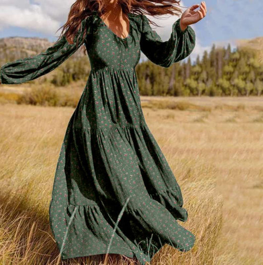 Vestido Casual Floral con Volantes para Tallas Grandes - Image 10