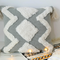 Cojín Decorativo Geométrico Marroquí 45x45cm Negro y Blanco con Borlas