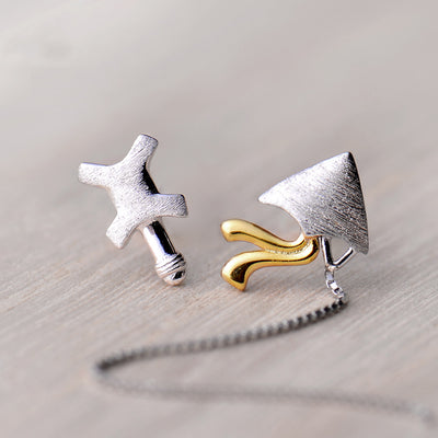 Aretes Asimétricos de Personalidad Larga