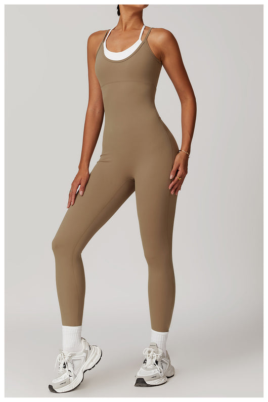 Jumpsuit Deportivo Bicolor con Tirantes Ajustables - Image 18
