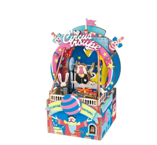 Caja de Música 3D Gatita Ballet - Puzzle de Madera Armable con Movimiento - Image 36