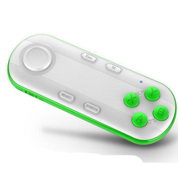 Black and red Bluetooth mobile gaming controller with a joystick and four red action buttons. - Image 9
