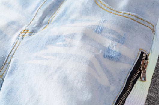 Pantalones Vaqueros Rotos Estilo Urbano para Hombre - Image 5