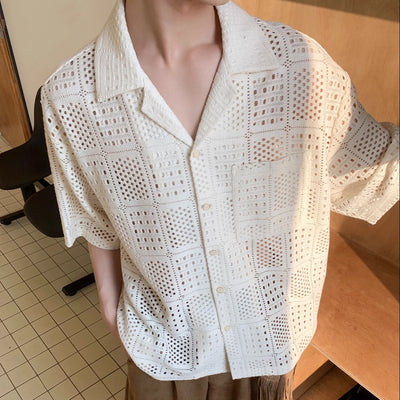 Camisa Suelta Calada para Hombre - Diseño Minimalista - Image 3