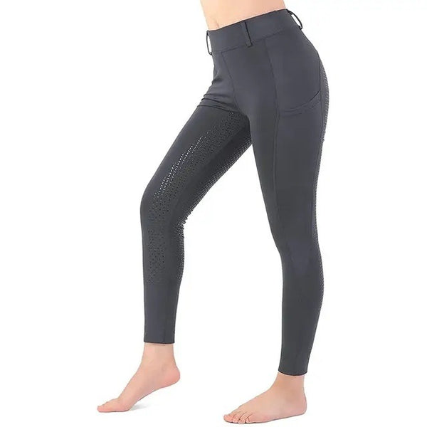 Pantalones Ecuestres Otoño-Invierno de Alto Rendimiento para Adultos y Niños