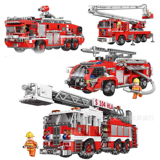 Juego de Bloques de Construcción Camión de Bomberos - Image 11