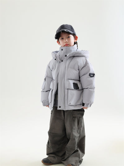Abrigo Cálido Infantil con Plumón de Pato Blanco para Niños Invierno - Image 6