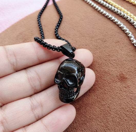 Collar Colgante de Calavera para Hombre - Diseño Minimalista - Image 12