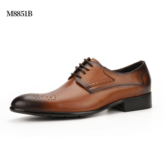 Zapatos Formales de Cuero para Hombre con Tallado Artesanal - Image 12