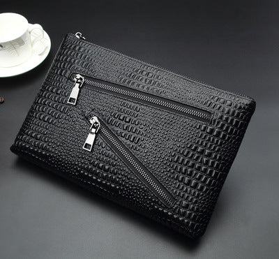 Bolso de Cuero Premium para Hombre - Cartera Clutch de Piel Genuina - Image 12