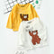 Camiseta Infantil Manga Larga con Diseños Animados