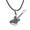 Stainless Steel Guitar Pendant Personality Couple Gift Jewelry BlackB