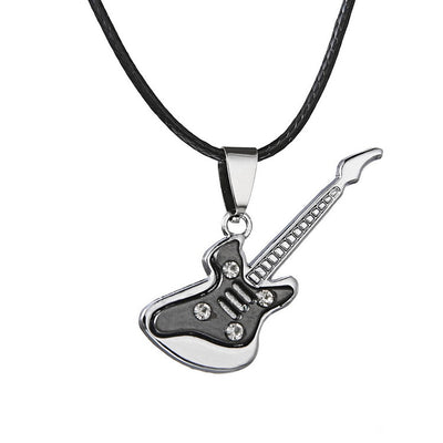 Dije de Guitarra en Acero Inoxidable - Regalo de Pareja con Personalidad - Image 3