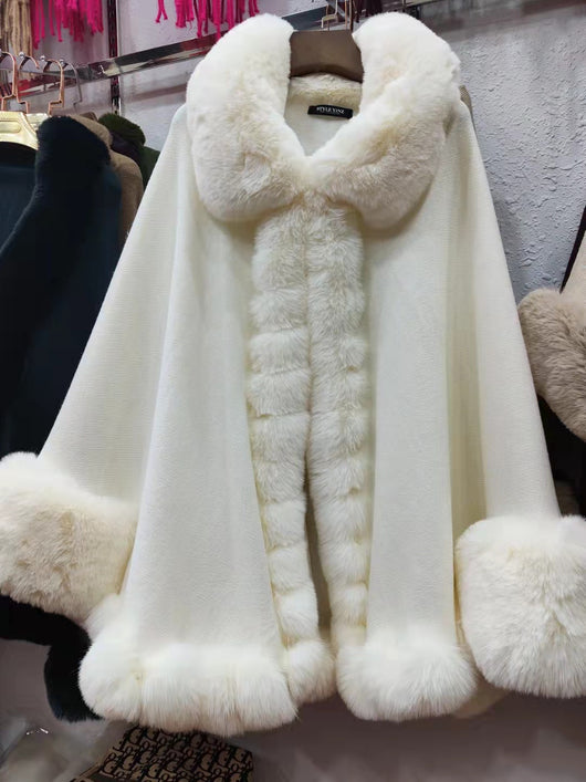 Cardigan Tejido con Cuello de Piel - Abrigo Elegante de Punto - Image 12