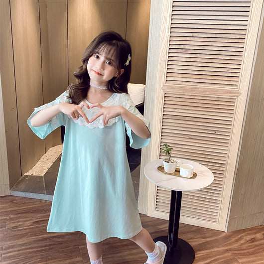 Pijama Corto de Algodón para Niña - Cómodo y Fresco para el Verano
