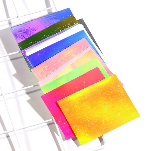Calcomanías de Uñas Efecto Láser Flame - Image 3