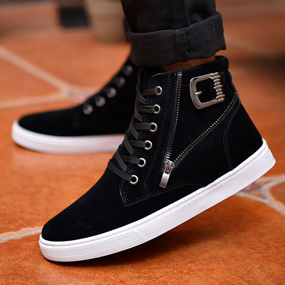Botas Casuales Hombre Estilo Británico con Hebilla - Diseño Metrosexual Coreano