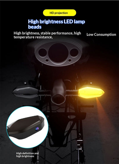 Luz Trasera LED Multicolor 12V para Motocicletas - Proyector de Alta Luminosidad con Señales de Giro - Image 13