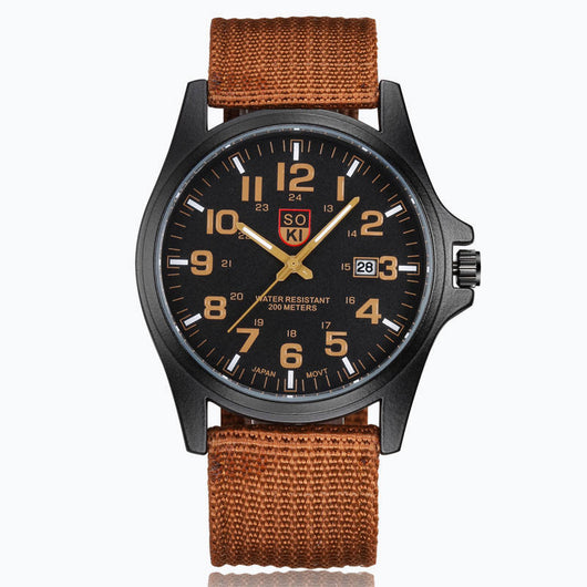 Reloj Deportivo Hombre con Correa Trenzada y Calendario - Image 4