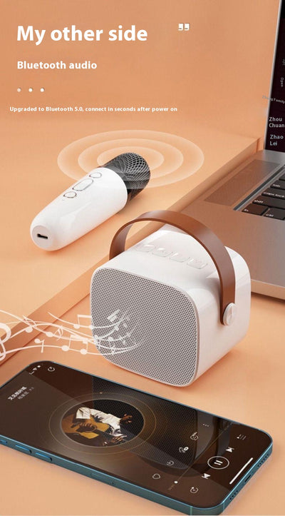 Parlante Bluetooth Mini con Luces LED y Micrófono Inalámbrico para Niños - Image 12